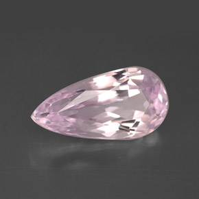 Kunzite Rose naturelle En forme de poire, 4.68 ct, VVS