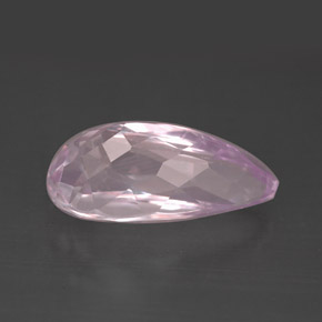 Kunzite Rose naturelle En forme de poire, 4.68 ct, VVS