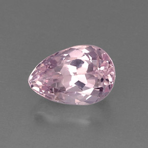 Kunzite rose naturelle en forme de poire, 5,88 ct, VS