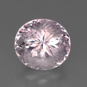 Kunzite rose naturelle coupe ovale, 11,27 ct, VVS