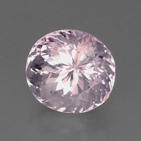 Kunzite rose naturelle coupe ovale, 11,27 ct, VVS