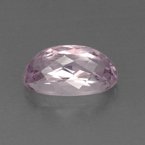 Kunzite rose naturelle coupe ovale, 6,56 ct, VVS