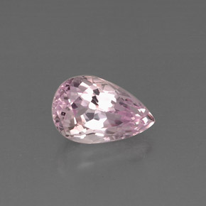 Kunzite rose naturelle en forme de poire, 5,74 ct, VS