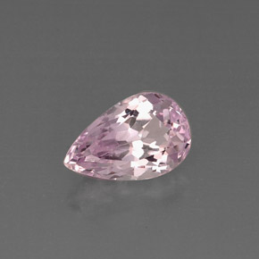 Kunzite rose naturelle en forme de poire, 5,74 ct, VS