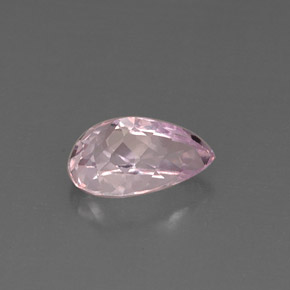 Kunzite rose naturelle en forme de poire, 5,74 ct, VS