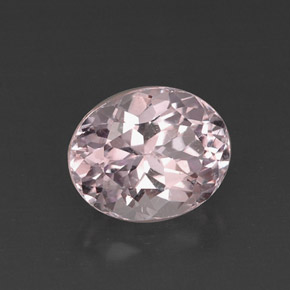 Kunzite Rose naturelle Coupe ovale, 8.64 ct, VS