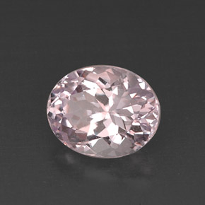 Kunzite Rose naturelle Coupe ovale, 8.64 ct, VS