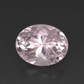 Kunzite Rose naturelle Coupe ovale, 10.97 ct, VVS