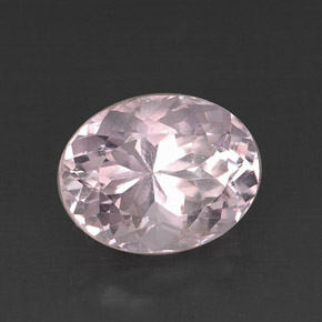 Kunzite Rose naturelle Coupe ovale, 10.97 ct, VVS