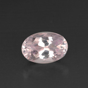 Kunzite rose naturelle coupe ovale, 5,05 ct, VVS-VS