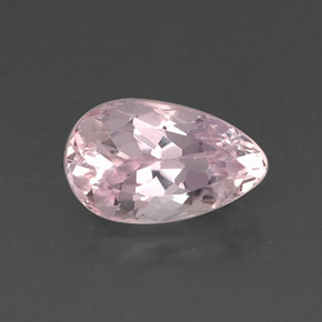 Kunzite Rose naturelle En forme de poire, 5.28 ct, VVS-VS