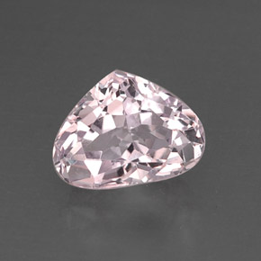 Kunzite Rose naturelle En forme de poire, 5.86 ct, VVS