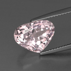 Kunzite Rose naturelle En forme de poire, 5.86 ct, VVS