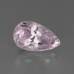 Kunzite rose naturelle en forme de poire, 8,39 ct, VVS