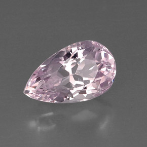 Kunzite rose naturelle en forme de poire, 8,39 ct, VVS
