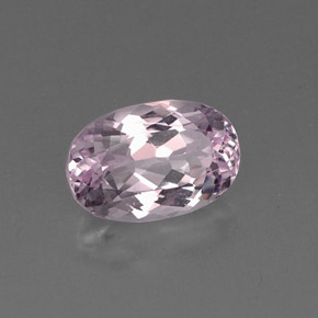 Kunzite rose naturelle coupe ovale, 6,65 ct, VVS