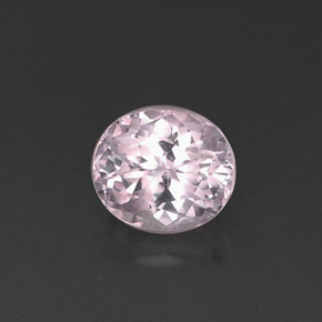 Kunzite rose naturelle coupe ovale, 5,09 ct, VVS-VS