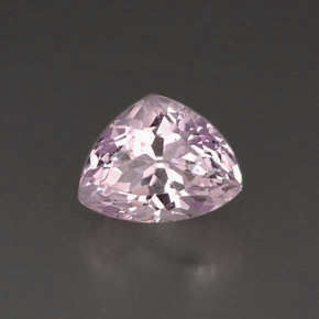 Kunzite rose naturelle trillion, 8,49 ct, VS