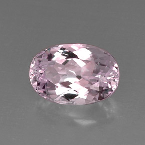 Kunzite Rose naturelle Coupe ovale, 6.60 ct, VVS