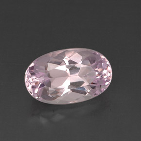 Kunzite rose naturelle coupe ovale, 7,93 ct, VVS