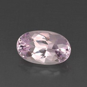 Kunzite rose naturelle coupe ovale, 7,93 ct, VVS
