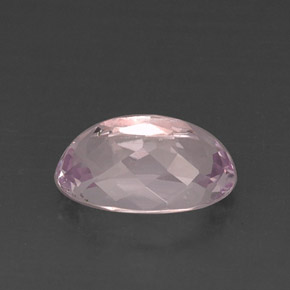 Kunzite rose naturelle coupe ovale, 7,93 ct, VVS