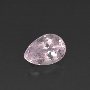 Kunzite rose naturelle en forme de poire, 4,00 ct, VS