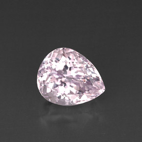 Kunzite rose naturelle en forme de poire, 6,11 ct, VVS-VS