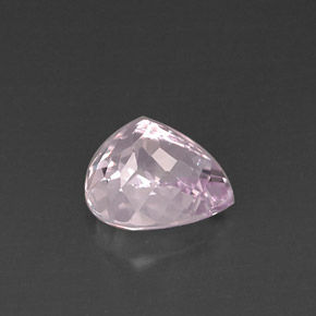 Kunzite rose naturelle en forme de poire, 6,11 ct, VVS-VS