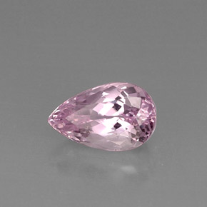 Kunzite rose naturelle en forme de poire, 6,07 ct, VS