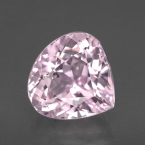 Kunzite rose naturelle en forme de poire, 4,51 ct, VVS-VS