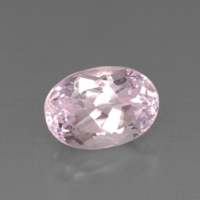 Kunzite rose naturelle coupe ovale, 8,31 ct, VS