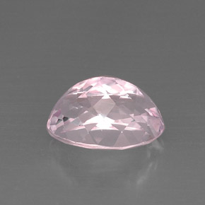 Kunzite rose naturelle coupe ovale, 8,31 ct, VS