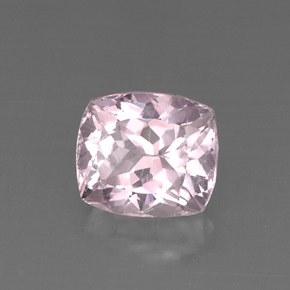 Kunzite rose naturelle coupe coussin, 8,05 ct, VVS-VS