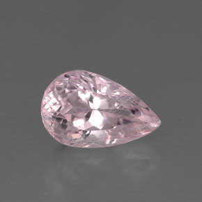 Kunzite rose naturelle en forme de poire, 9,14 ct, VS