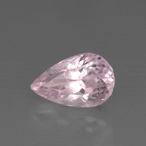 Kunzite rose naturelle en forme de poire, 9,14 ct, VS