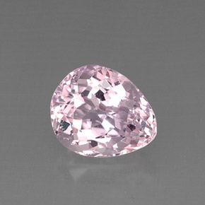 Kunzite rose naturelle en forme de poire, 9,78 ct, VS