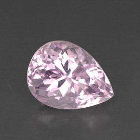 Kunzite rose naturelle en forme de poire, 13,68 ct, VVS-VS