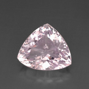 Kunzite Rose naturelle Trillion, 12.30 ct, VS