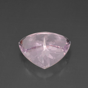 Kunzite Rose naturelle Trillion, 12.30 ct, VS