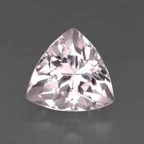 Kunzite rose naturelle trillion, 8,12 ct, VS