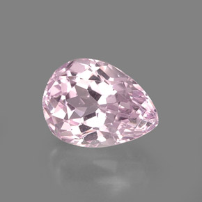 Kunzite rose naturelle en forme de poire, 5,99 ct, VS