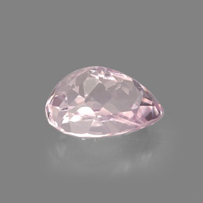 Kunzite rose naturelle en forme de poire, 5,99 ct, VS