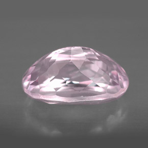 Kunzite rose naturelle coupe ovale, 5,36 ct, VVS-VS