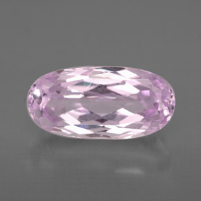 Kunzite rose naturelle coupe ovale, 4,18 ct, VS