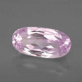 Kunzite rose naturelle coupe ovale, 4,18 ct, VS