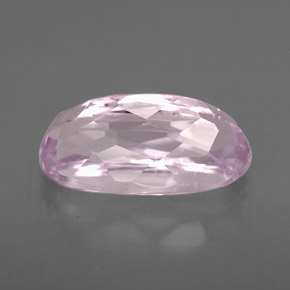 Kunzite rose naturelle coupe ovale, 4,18 ct, VS