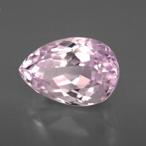 Kunzite rose naturelle en forme de poire, 4,52 ct, VVS-VS
