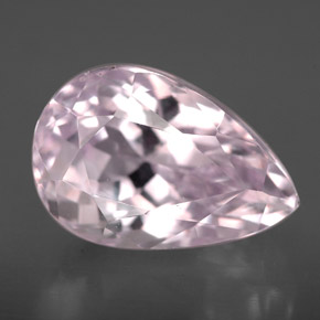 Kunzite rose naturelle en forme de poire, 6,41 ct, VVS-VS
