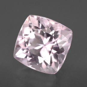 Kunzite Rose naturelle Coupe coussin, 6.51 ct, VS